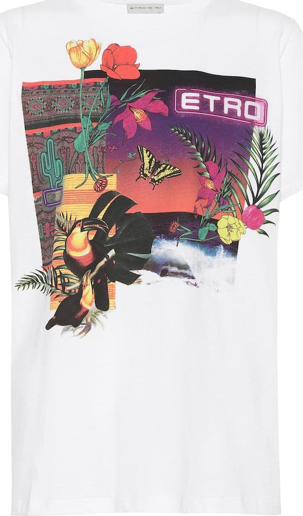 Etro Printed cotton T-shirt