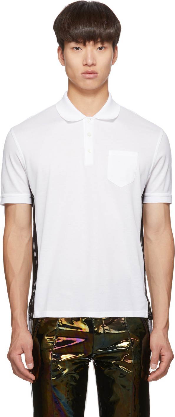 Givenchy White Slim Fit Logo Polo