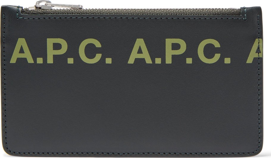 A.P.C. Logo-Print Leather Cardholder