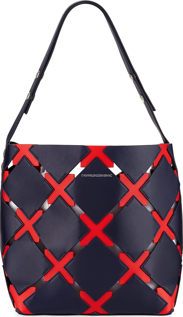 Calvin Klein 205W39NYC Quilted Puzzle Bucket Bag