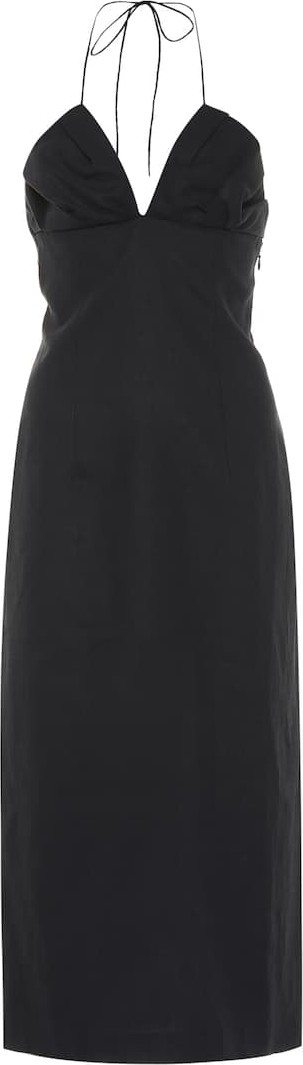 Jacquemus La Robe Bambino Longue linen dress