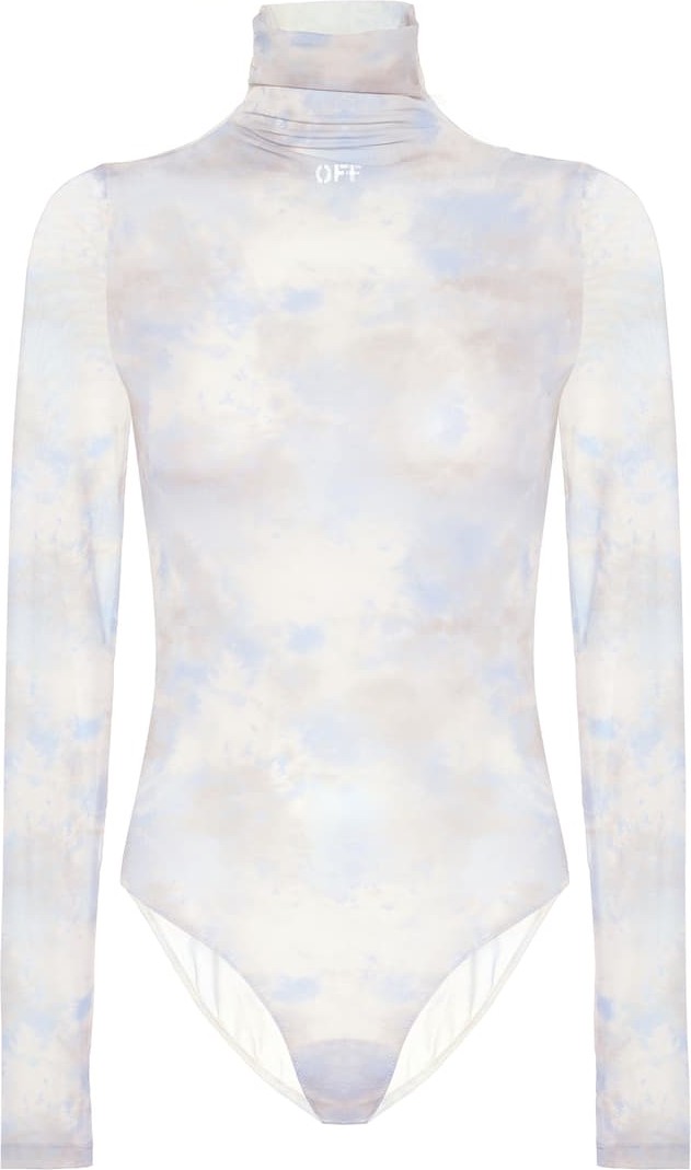 Off White Printed technical-jersey bodysuit