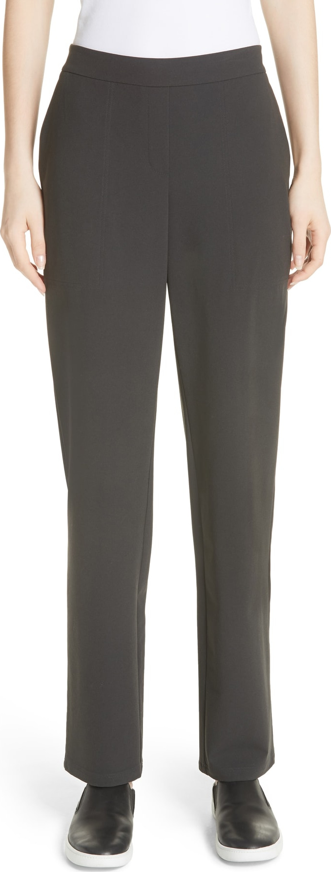 Lafayette 148 New York Fulton Elastic Waist Millennium Crepe Pants