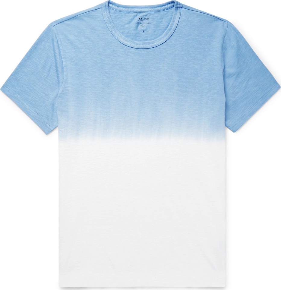 J.Crew Dip-Dyed Slub Cotton-Jersey T-Shirt