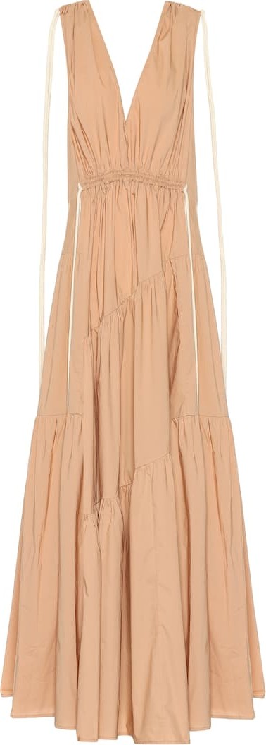 Lee Mathews Cotton-blend maxi dress