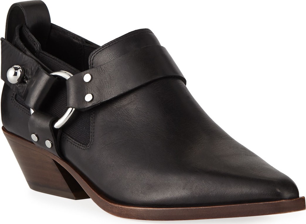 Rag & Bone Leather Western Harness Ankle Booties