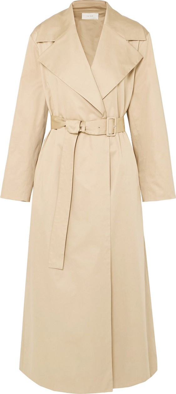 THE ROW Moora cotton-blend poplin trench coat