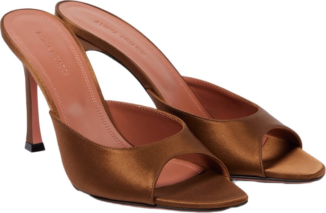 Amina Muaddi - Alexa 95 satin mules