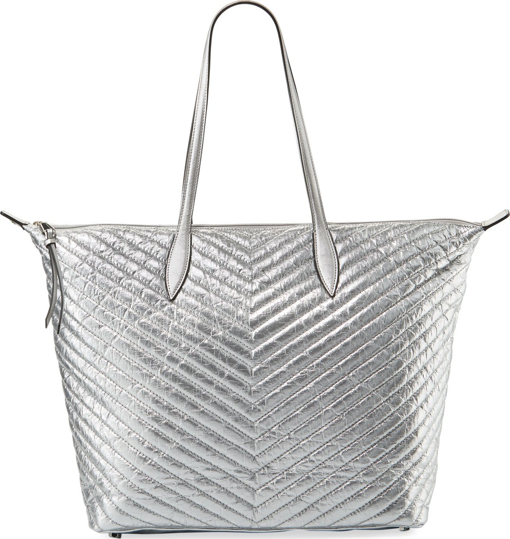 Rebecca Minkoff Quilted Metallic Tote Bag