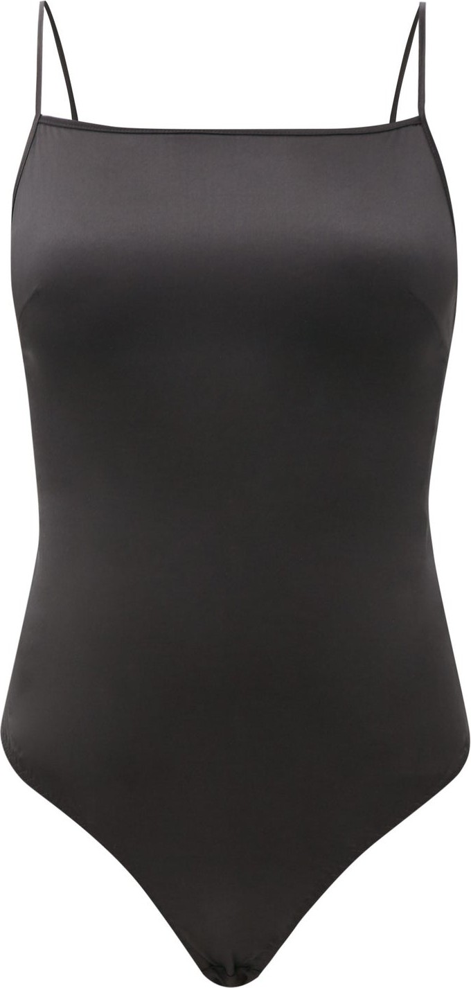 Myla Covent Garden square-neck satin bodysuit