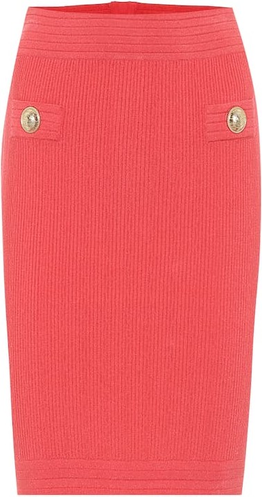 Balmain Knit midi pencil skirt