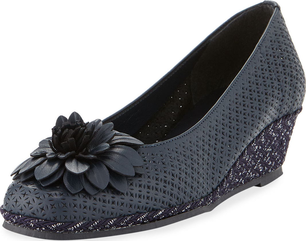 Sesto Meucci Mae Floral Wedge Pump