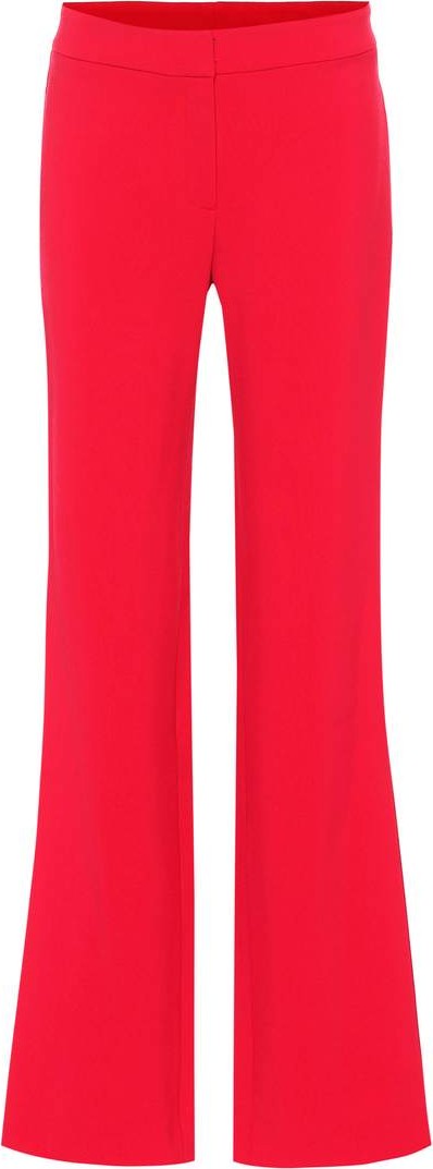 Carolina Herrera High-rise wide-leg wool-blend pants