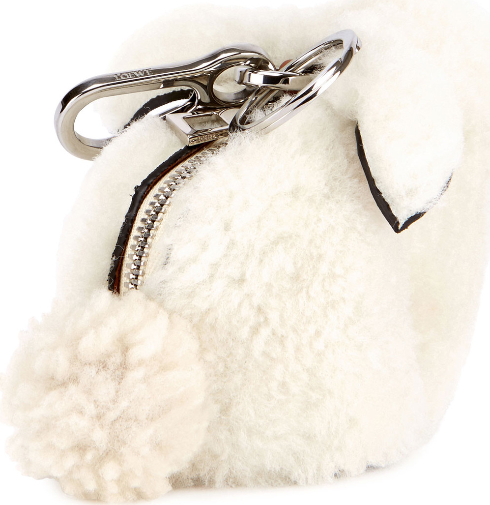 LOEWE Shearling Fur Bunny Bag Charm