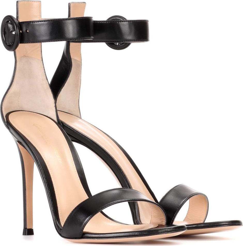 Gianvito Rossi Portofino 105 leather sandals
