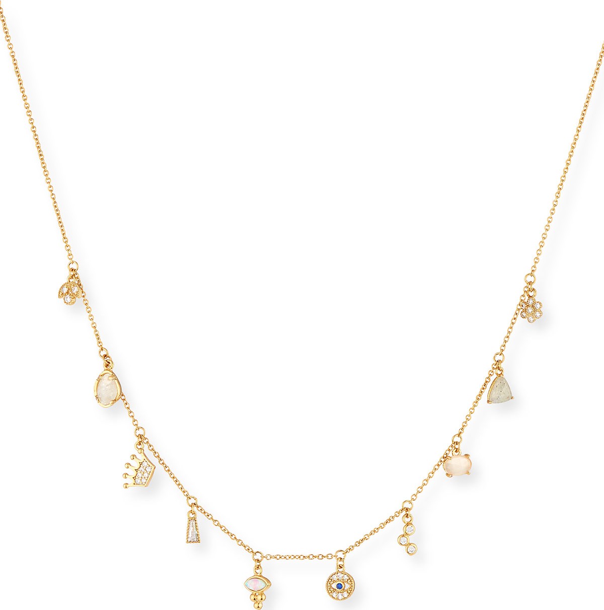 Tai Dangling Crystal Charm Necklace