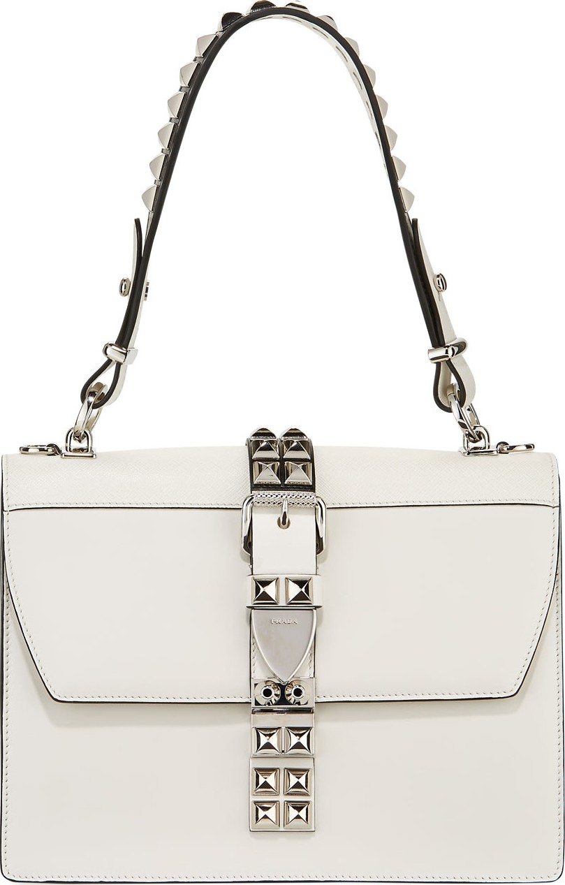 Prada Elektra Top Handle Front-Flap Bag w/ Removable Crossbody Strap