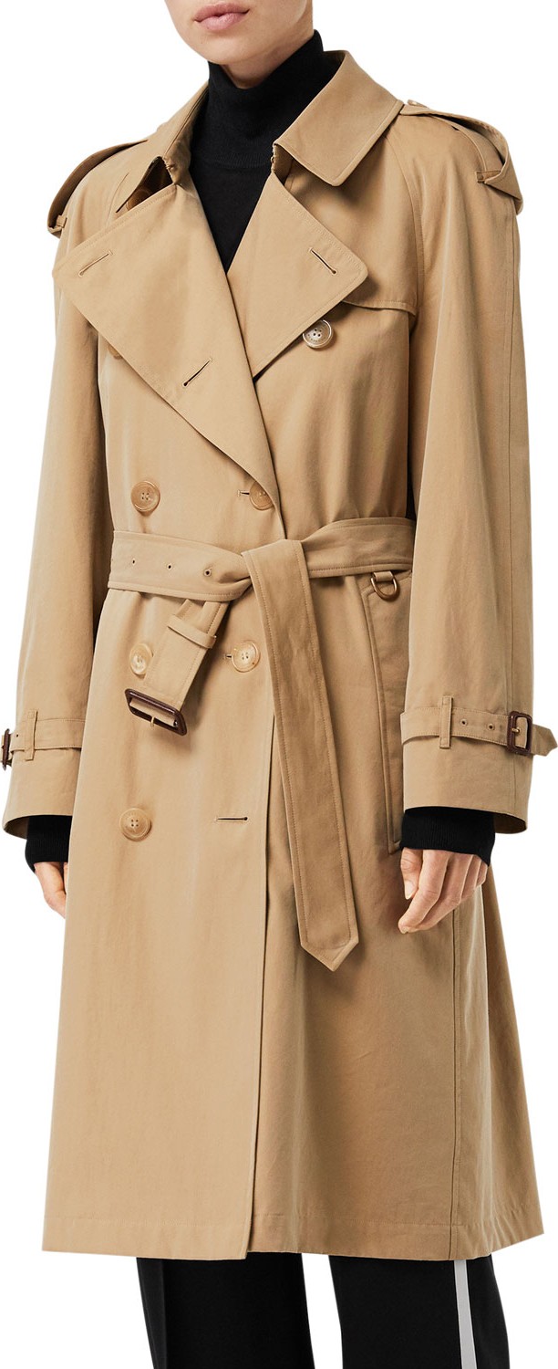 Burberry London England Westminster Long Belted Trench Coat
