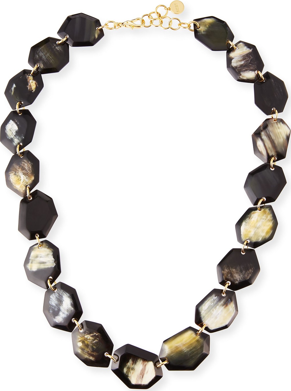 NEST Jewelry Faceted Horn Station Necklace, 34"L