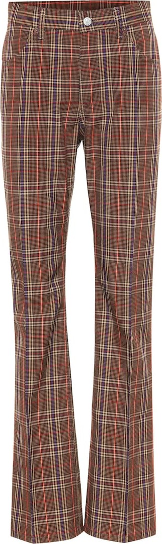 MM6 Maison Margiela Checked wool-blend pants