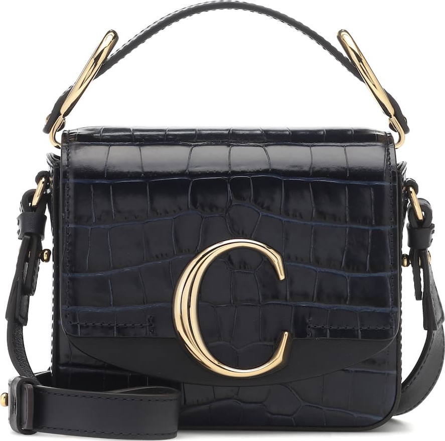 Chloe Chloé C Mini leather shoulder bag