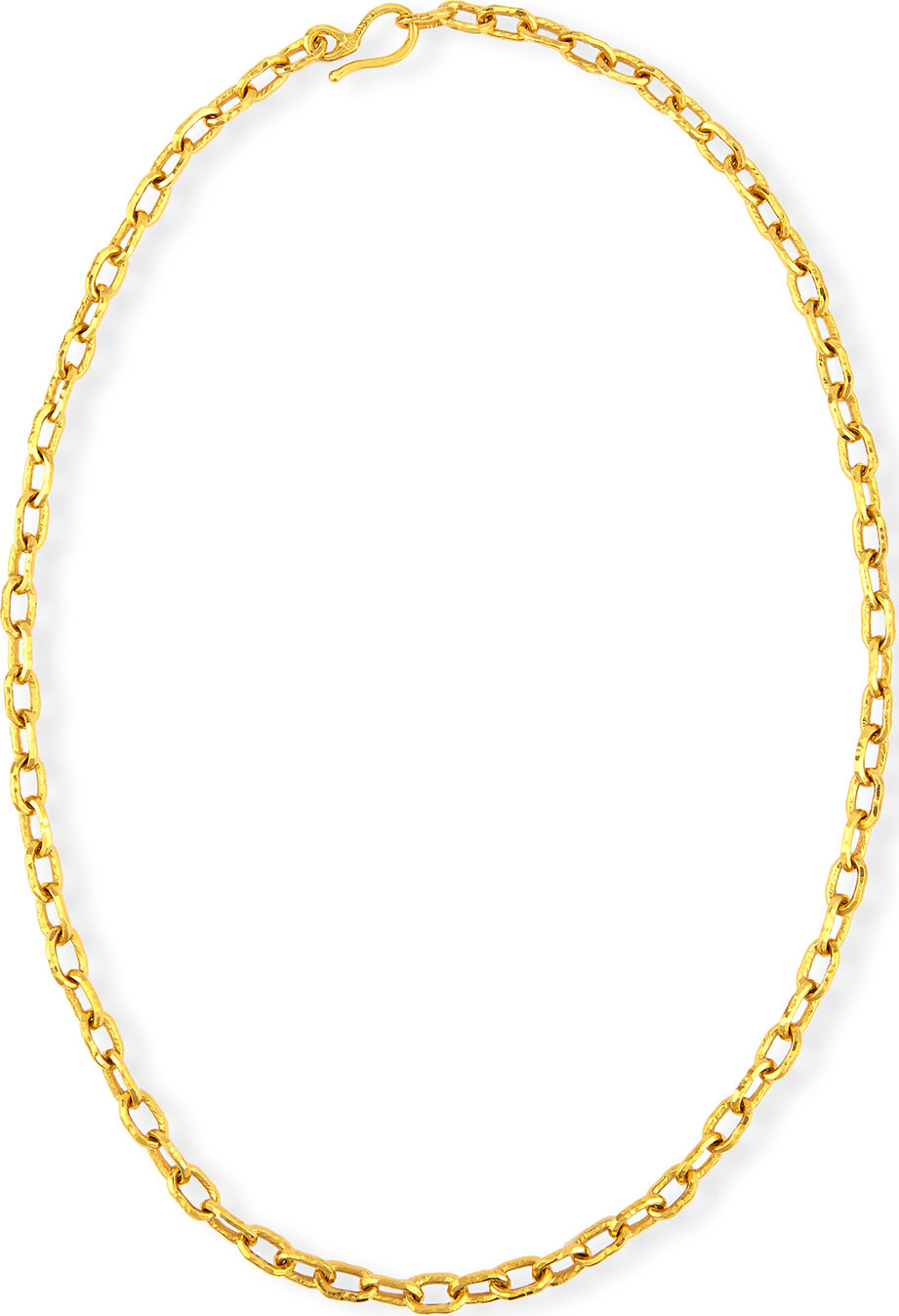 Jean Mahie Cadene 20 22K Yellow Gold Link Necklace