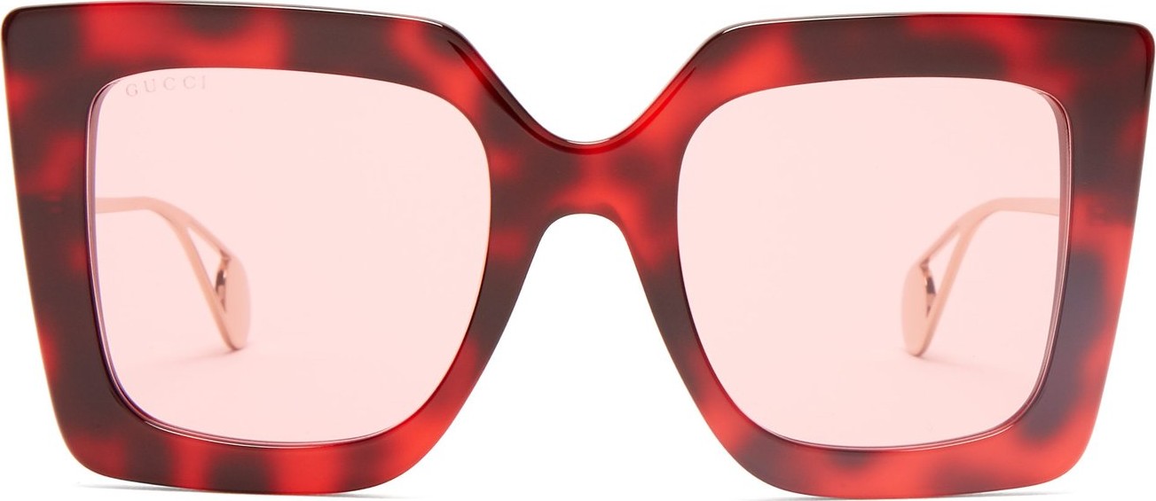 Gucci Oversized square-frame acetate sunglasses