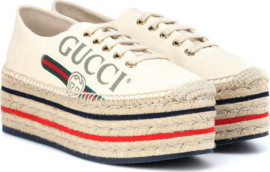 Gucci Platform logo espadrilles