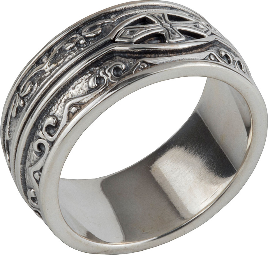 Konstantino Men's Sterling Silver Cross Ring