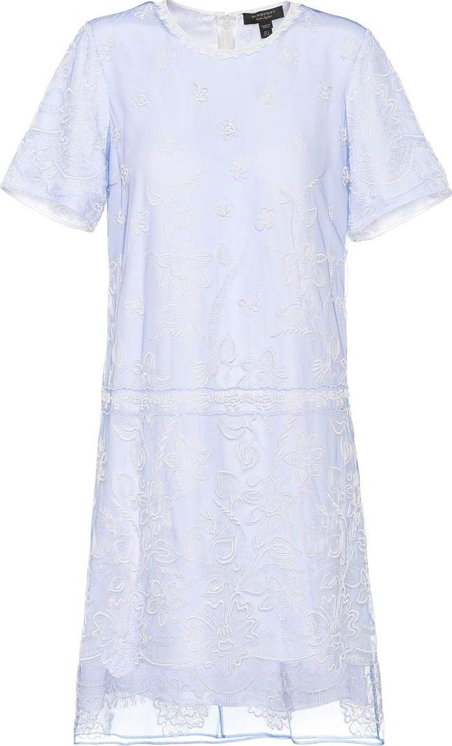 Burberry London England Embroidered tulle T-shirt dress