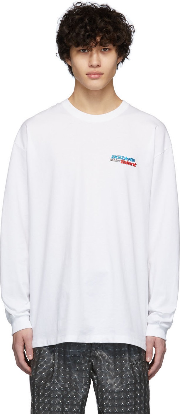 Doublet White Hidden Chaos Long Sleeve T-Shirt