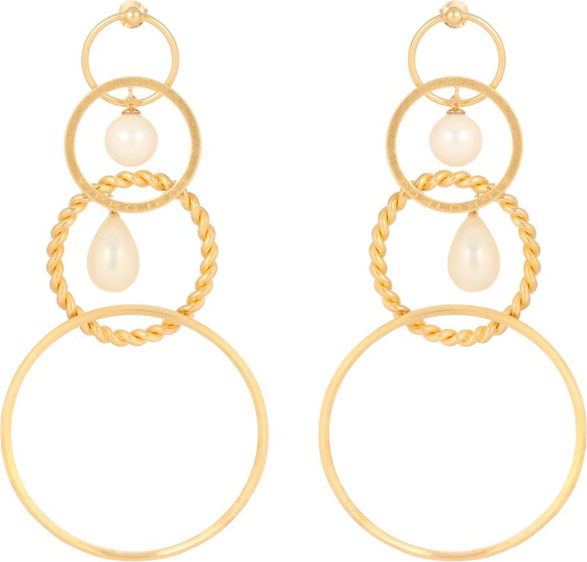 Y/Project Faux-pearl embellished earrings