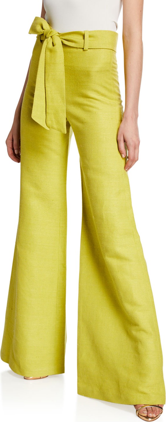 Alexis Alenka Belted Wide-Leg Linen Pants