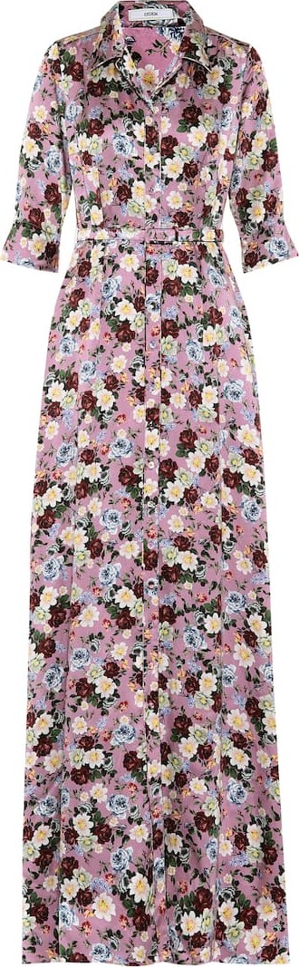 Erdem Karissa floral-printed silk gown