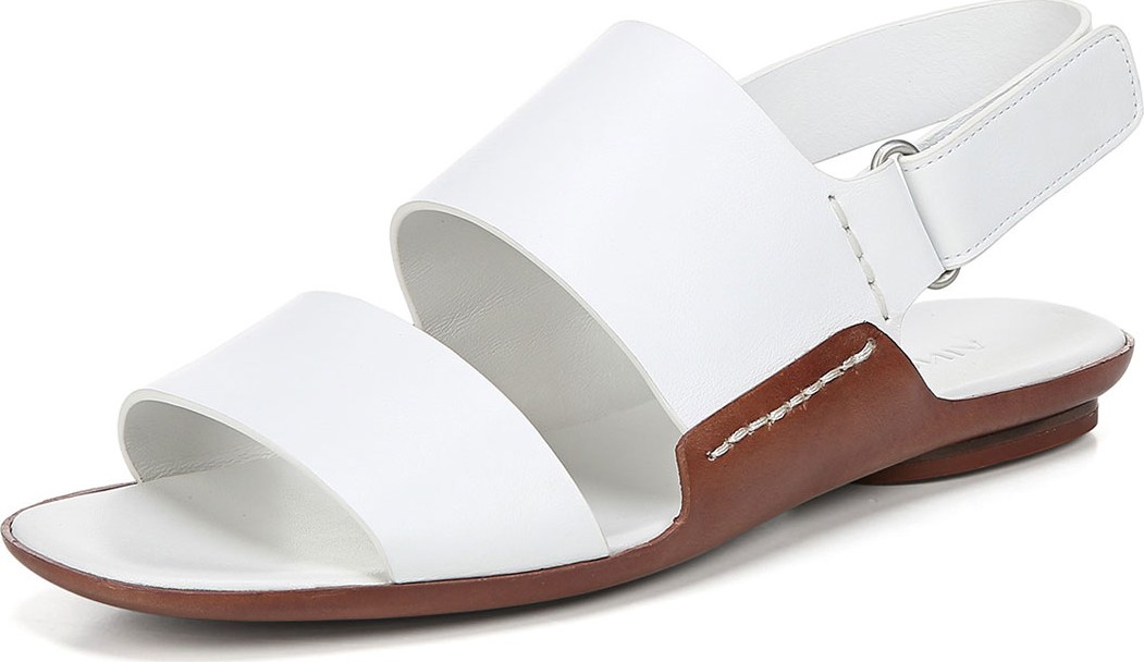 Vince Telsa Flat Leather Slingback Sandals