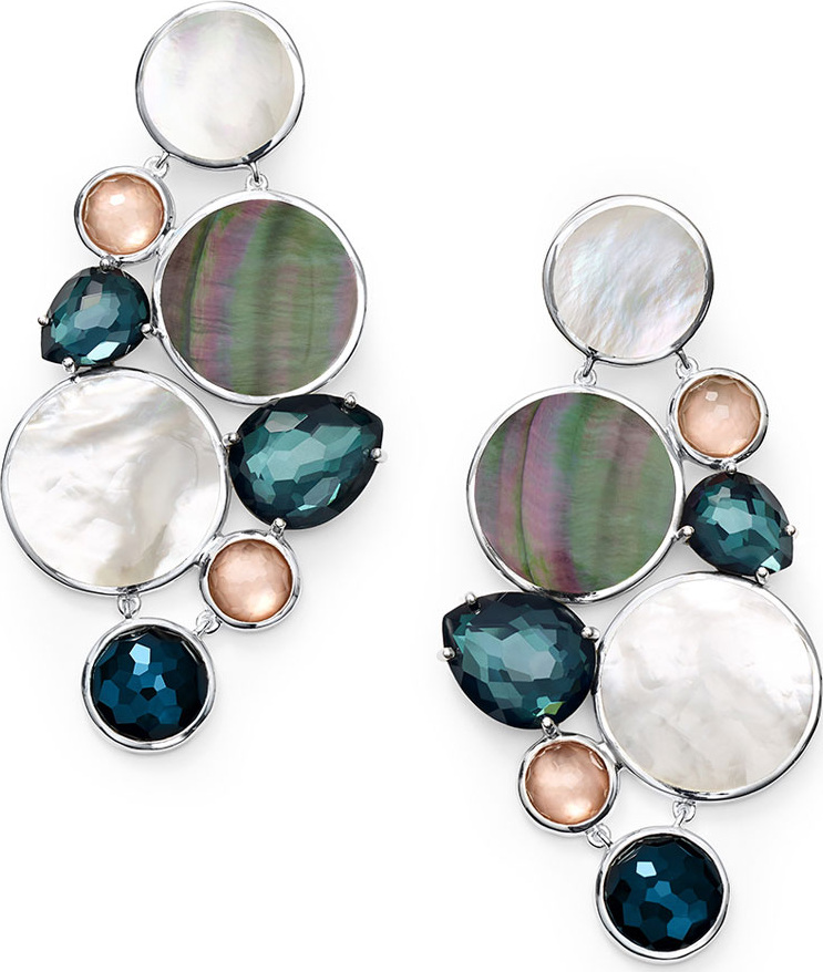 IPPOLITA Wonderland Multi-Stone Chandelier Earrings in Moroccan Dust