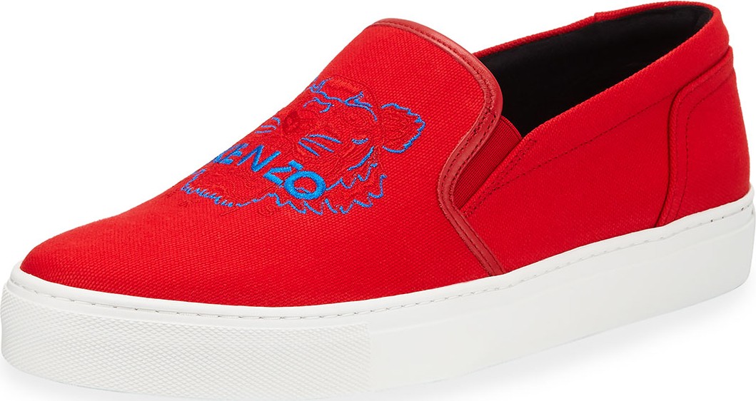 KENZO Men's K-Skate Slip-On Canvas Sneakers
