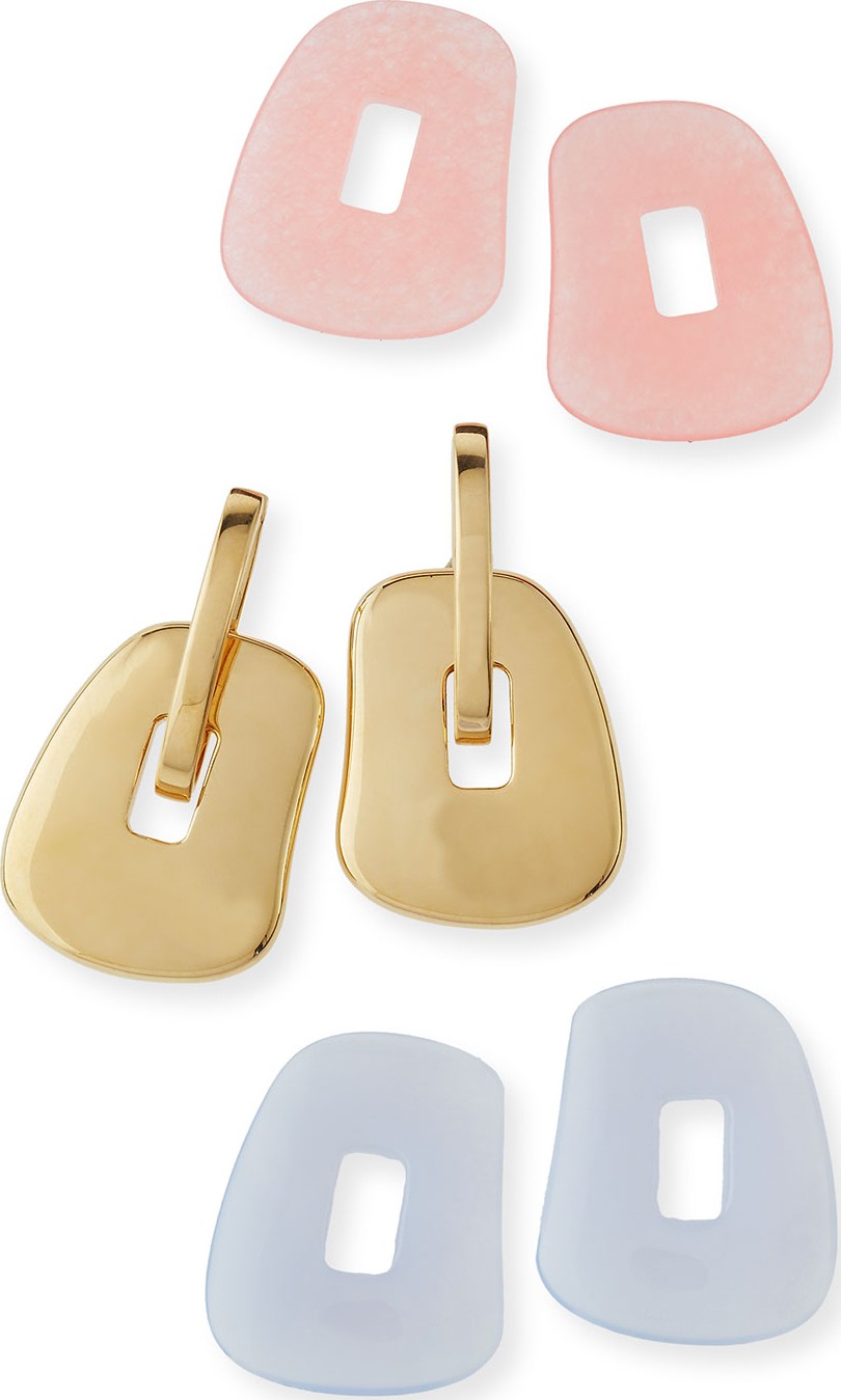 Mattioli Puzzle 18k Interchangeable Hoop Drop Earrings, Set of 3