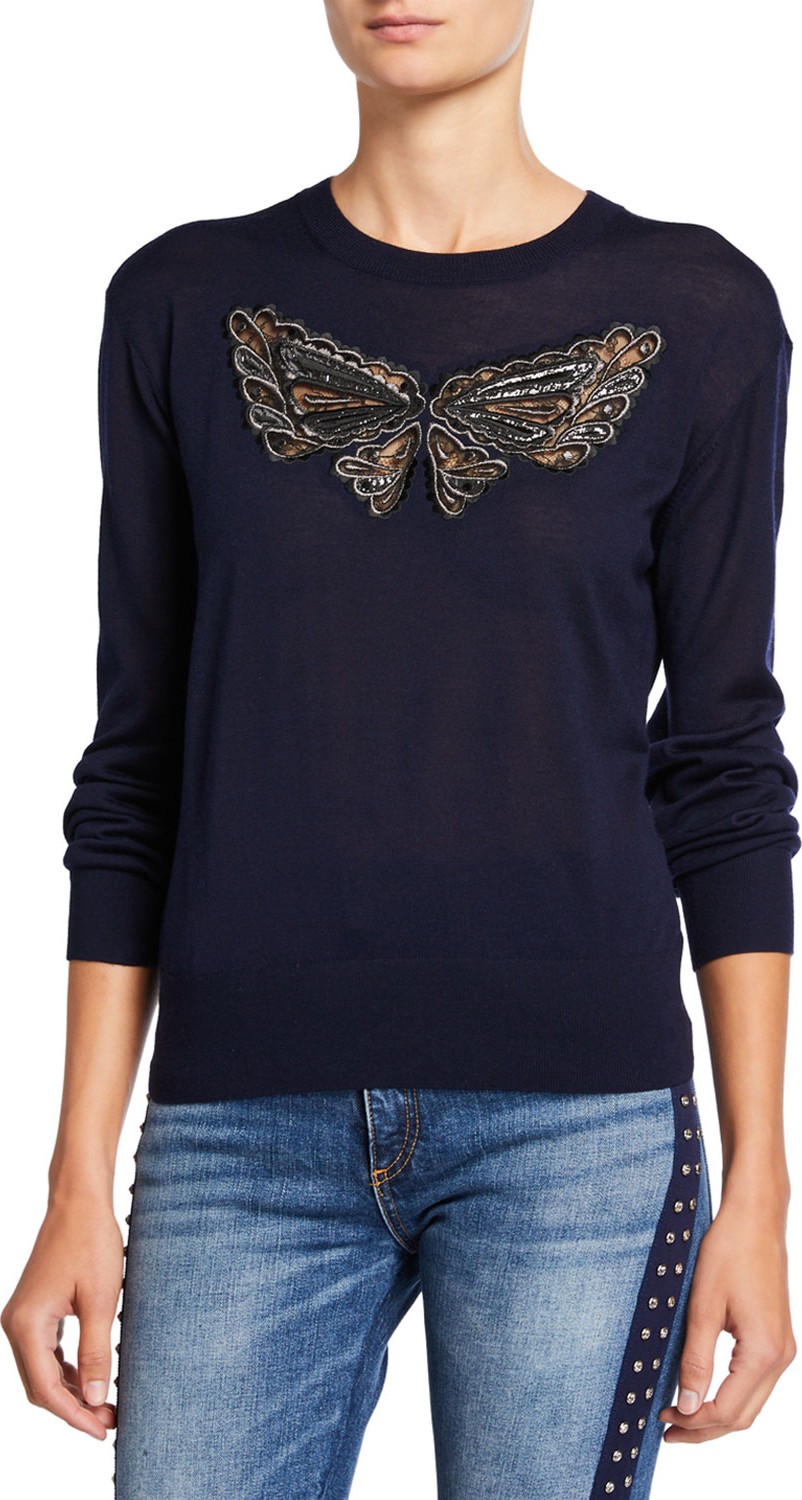 COACH Butterfly Lace Pullover