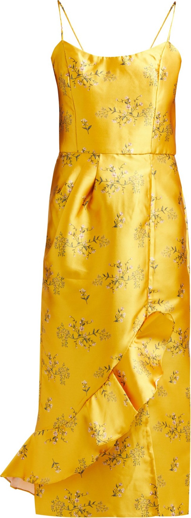 Johanna Ortiz Escape With Me floral-print satin dress