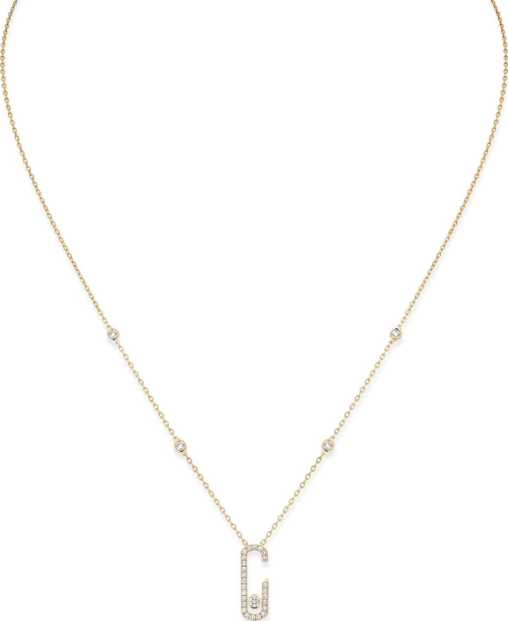 Messika Move Romane Diamond Necklace in 18K Yellow Gold