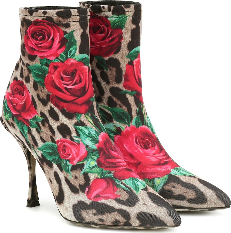 Dolce & Gabbana Lori printed ankle boots