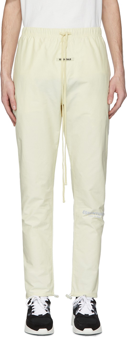 Essentials Off-White Canvas Lounge Pants