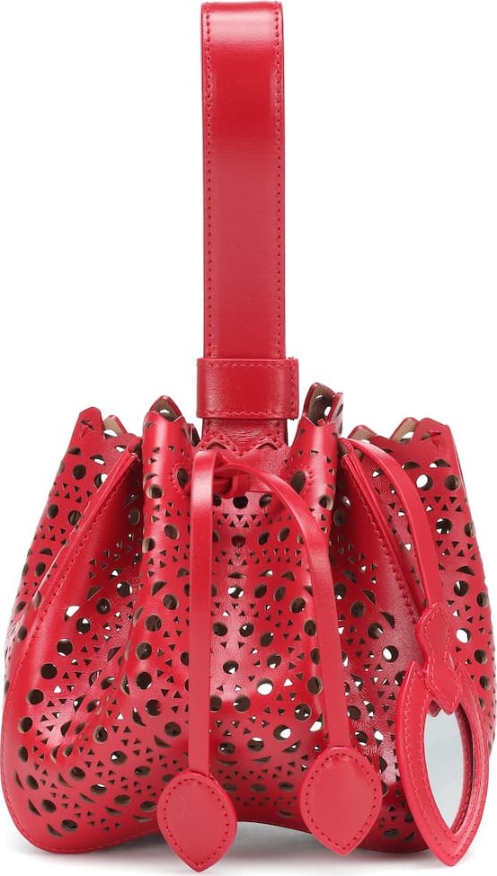 Alaïa Rose-Marie leather clutch