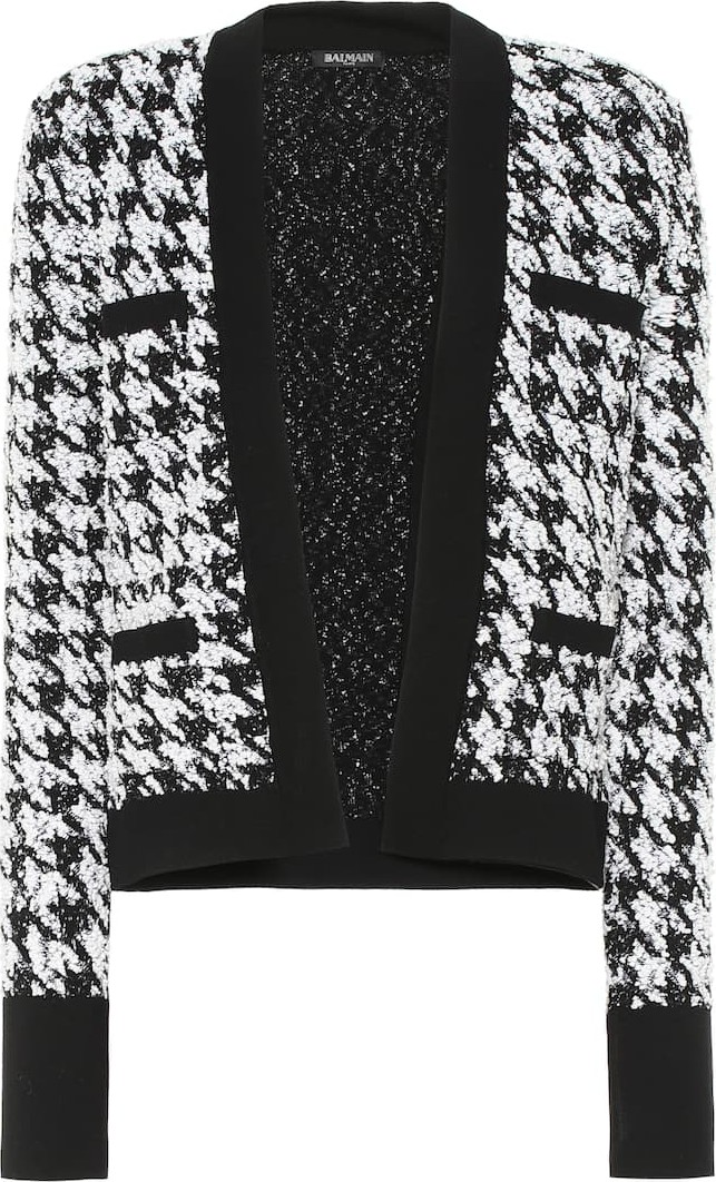 Balmain Houndstooth tweed jacket