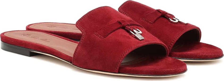 Loro Piana Summer Charms suede sandals