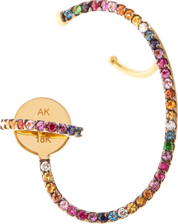 Ana Khouri Lily diamond & 18kt gold single earring