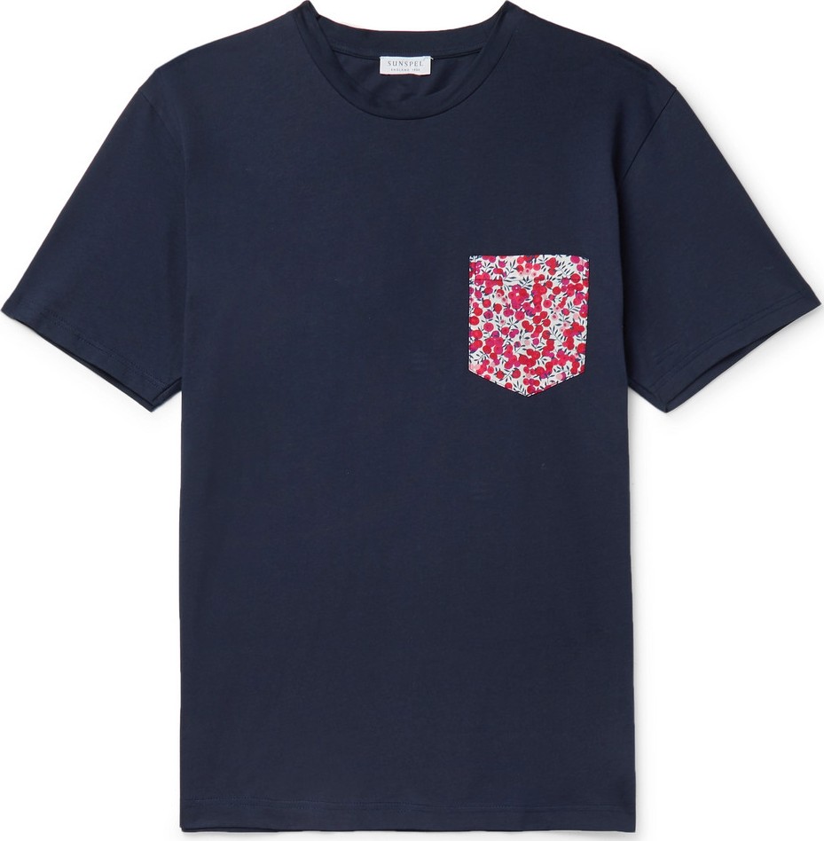 Sunspel Printed Cotton-Jersey T-Shirt