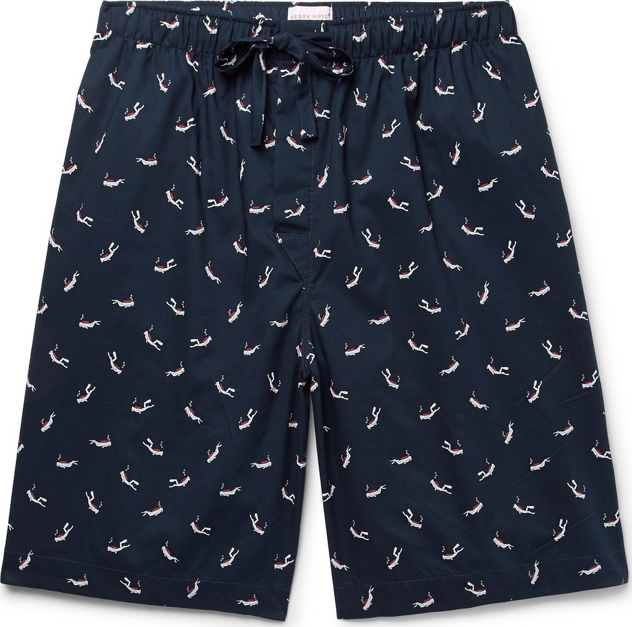 Derek Rose Nelson Printed Cotton-Batiste Pyjama Shorts