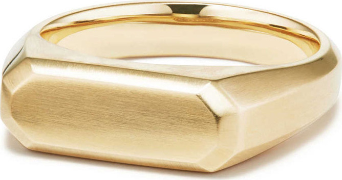 David Yurman Men's Streamline 18k Gold Signet Ring